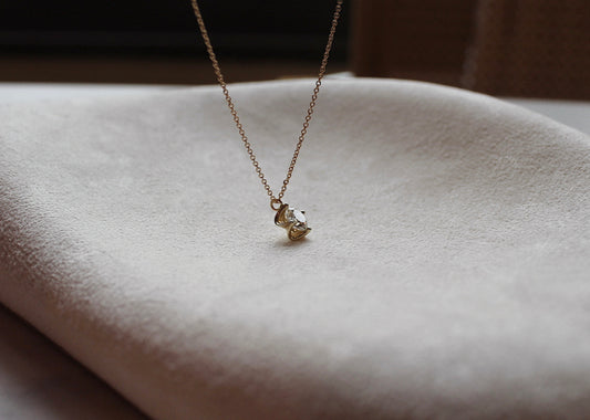 Lune Lab Grown Solitaire Necklace